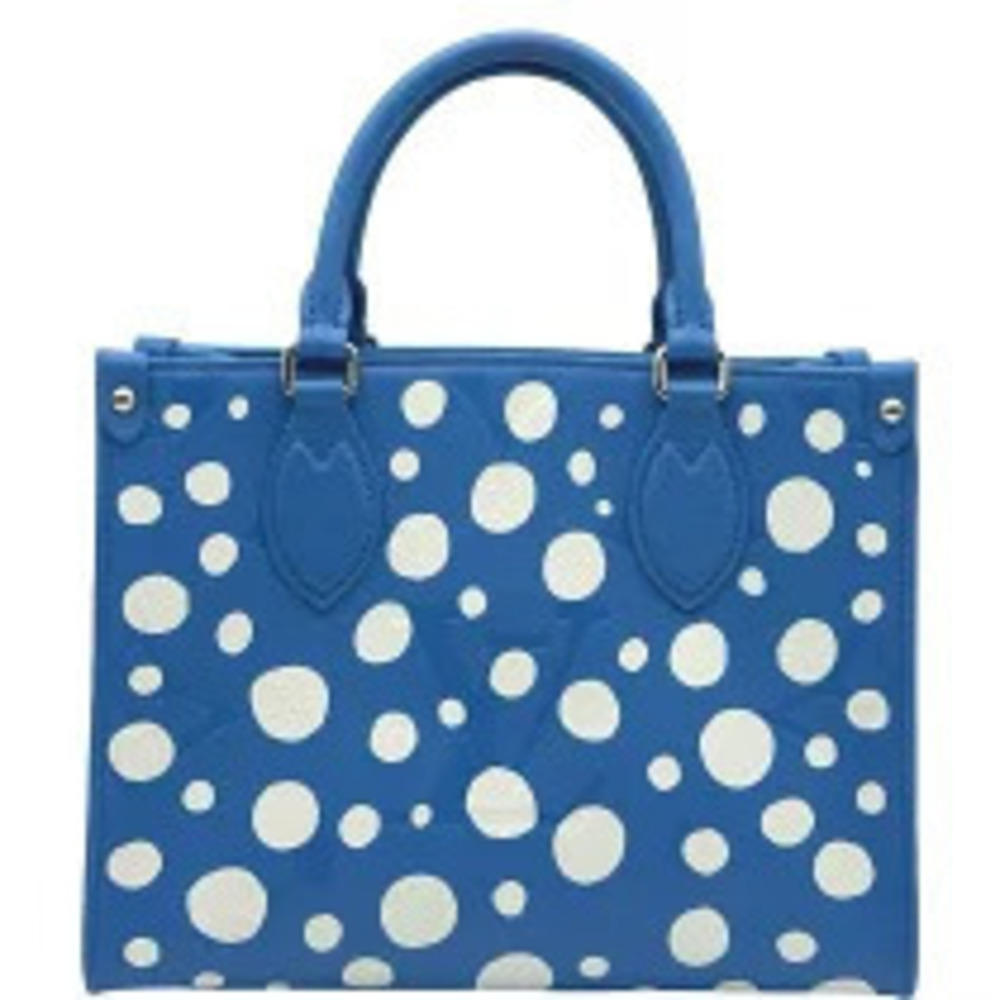 Louis Vuitton Yayoi Blue Empreinte Go Monogram The Kusama On Handbag Dot Blue